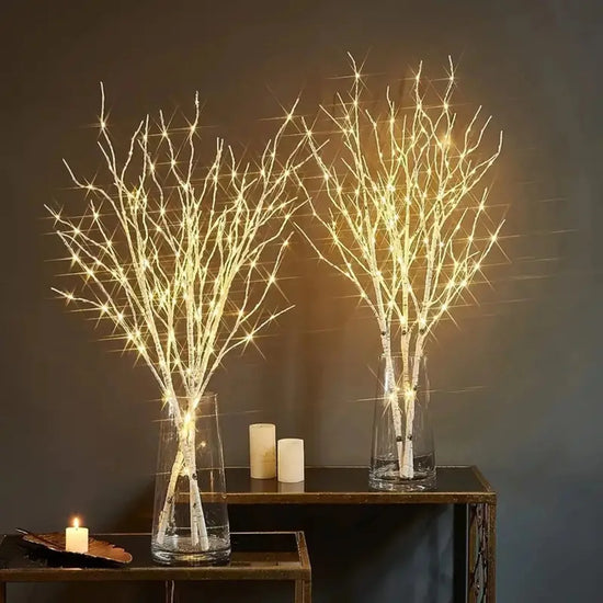 Birch Branch LED Festive Battery Operated Twig Outdoor Christmas Lights