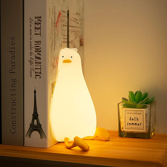 ELMAS Adorable Duck Night Light - Rechargeable & Safe