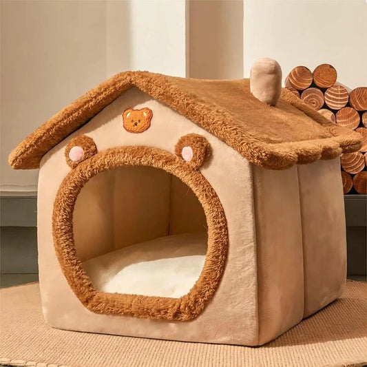 Cozy Puppy Cave and Cat House for Small to Medium Pets